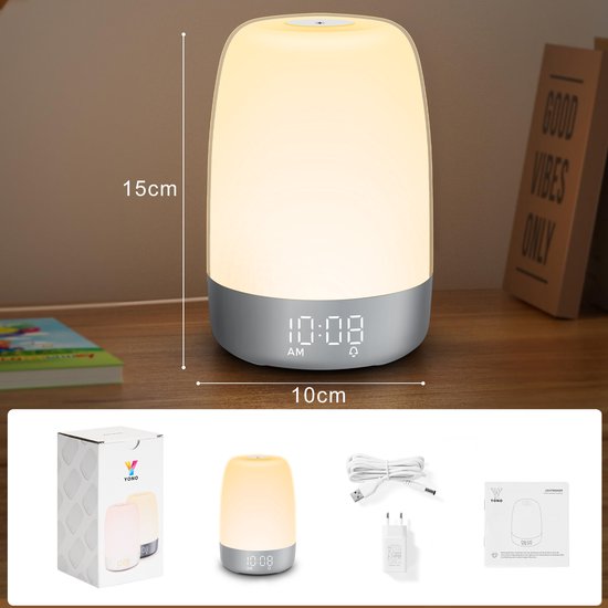 Aurora Wake-Up Light with Natural Sounds – Gentle Sunrise Alarm Clock for a Refreshing Start