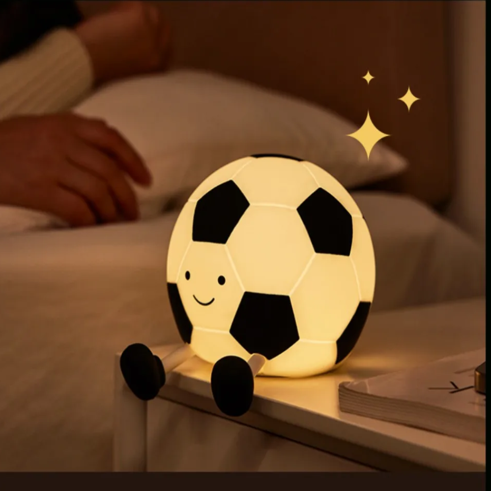 LumoKick – Rechargeable Silicone Football Night Light with 3 Brightness Levels