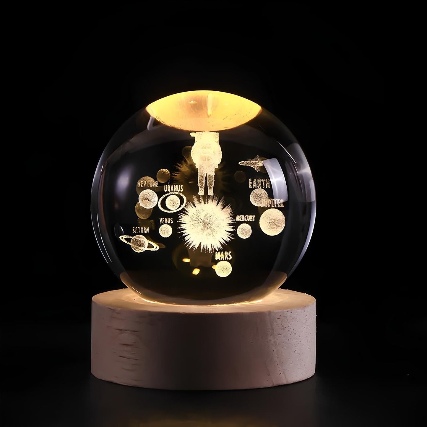 SolarSphere – Crystal Solar System with LED Lighting | Educational & Decorative Gift