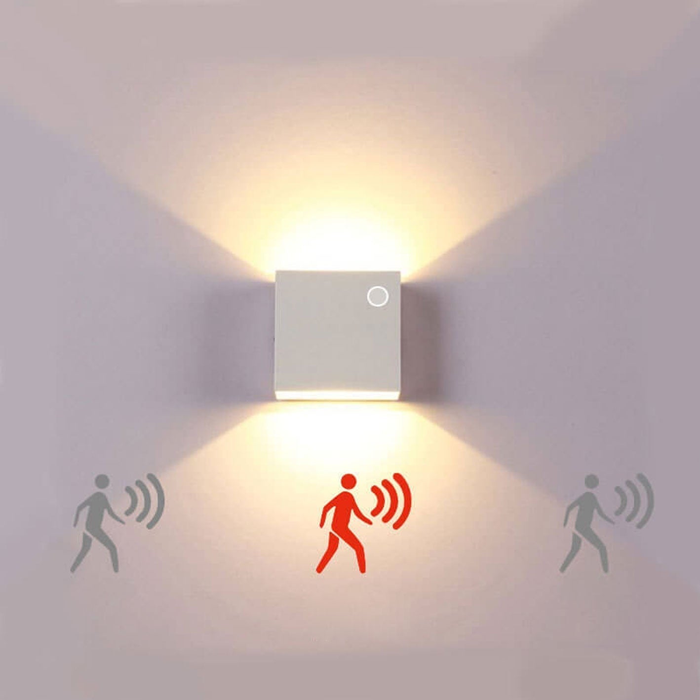 Smart LED Wall Light with Motion Sensor – Indoor & Outdoor Modern Lighting
