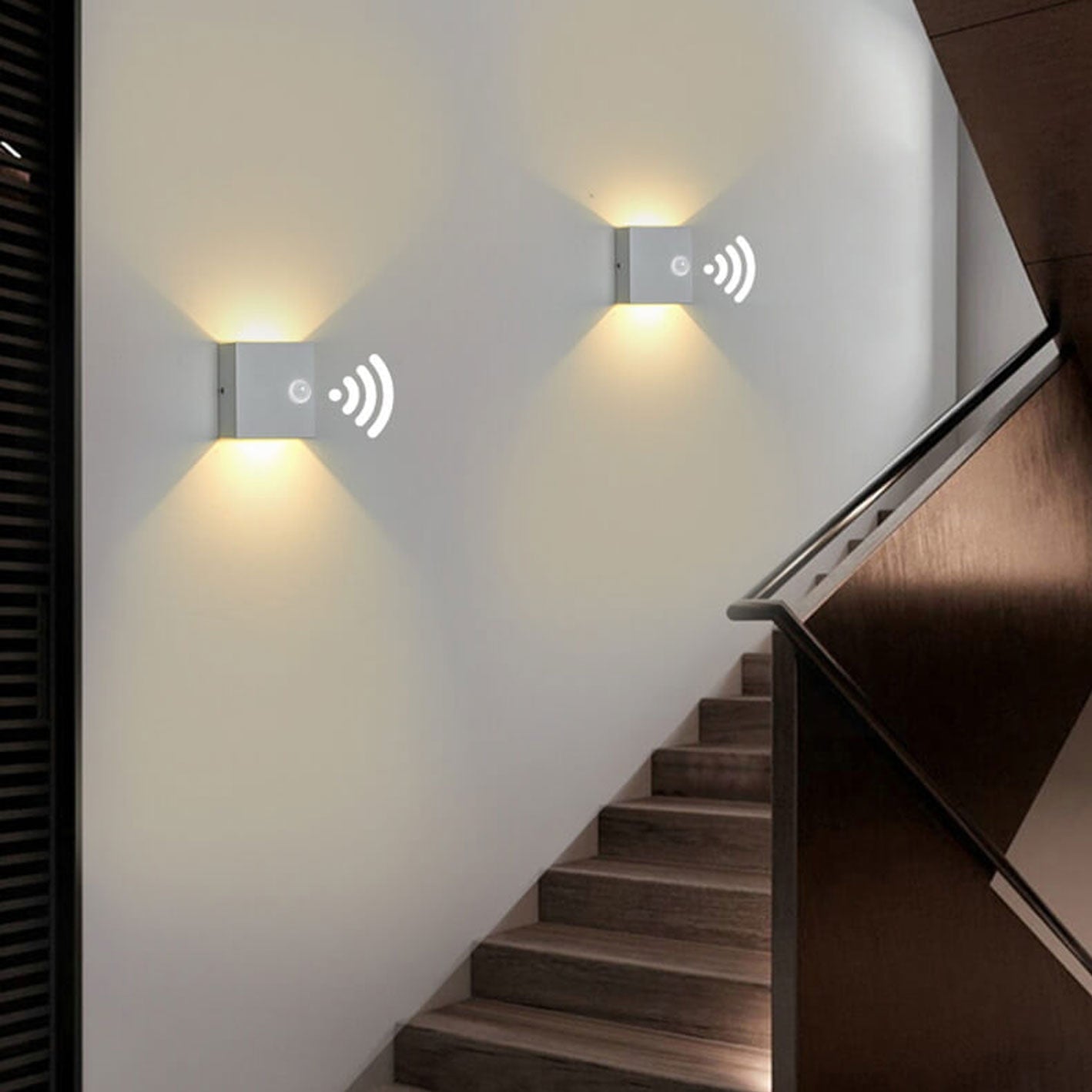 Smart LED Wall Light with Motion Sensor – Indoor & Outdoor Modern Lighting
