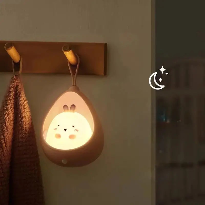PurrLight – Cute Animal Night Light LED Bedside Lamp for Kids