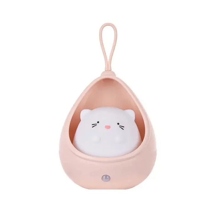 PurrLight – Cute Animal Night Light LED Bedside Lamp for Kids
