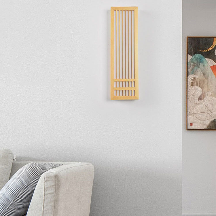 ShizuLight | Japanese Wooden LED Wall Lamp – Minimalist Zen-Inspired Lighting