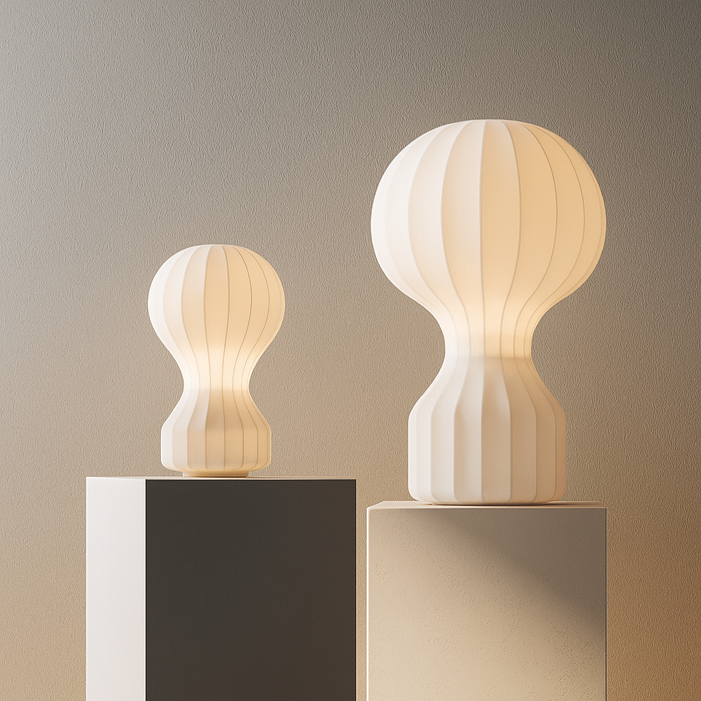 Silka | Wabi Sabi Silk Table Lamp – Warm LED Light