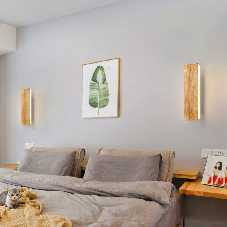 OakBeam | Minimalist Solid Wood LED Wall Light