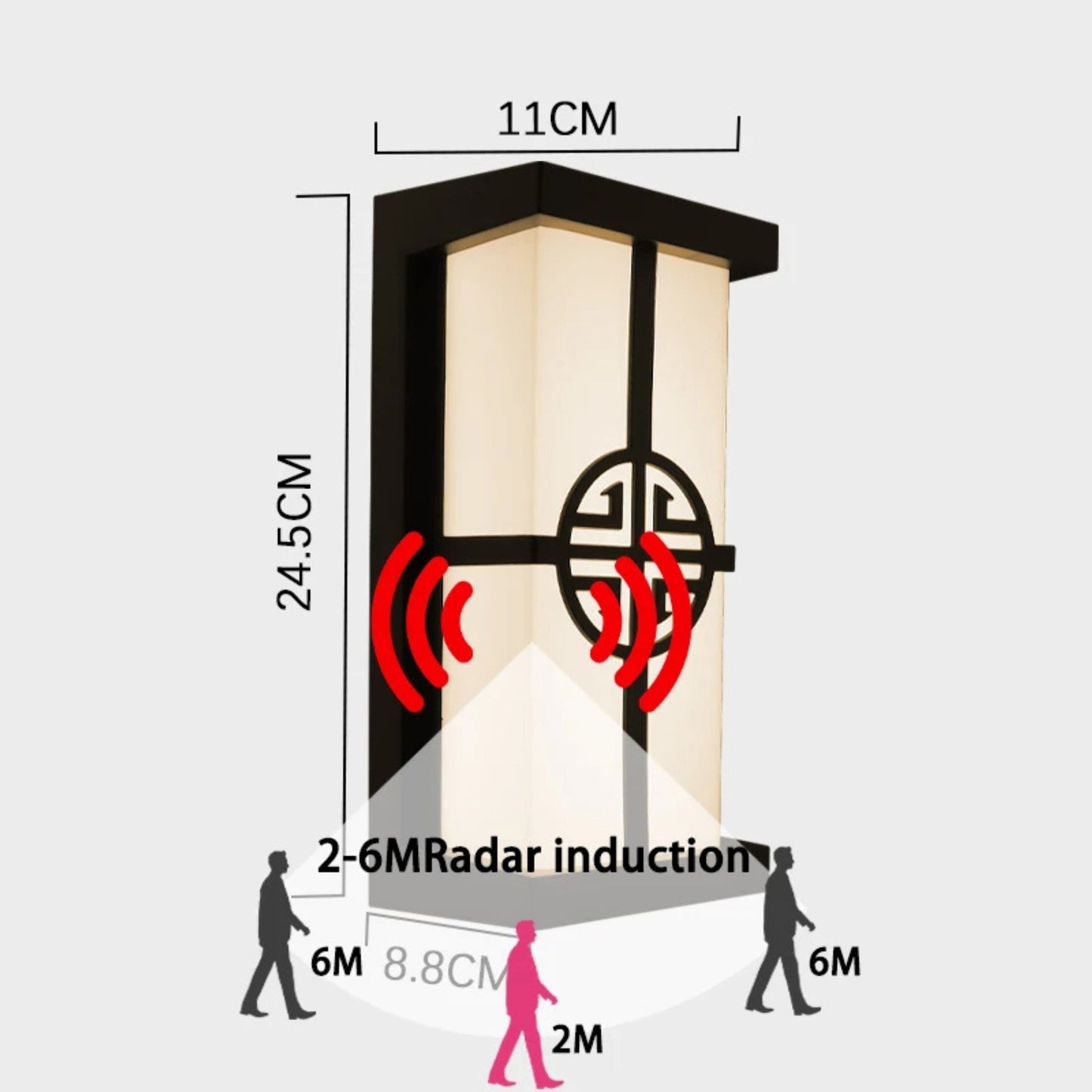 LumeRadar – Modern LED Outdoor Wall Light with IP65 Waterproof & Motion Radar Sensor