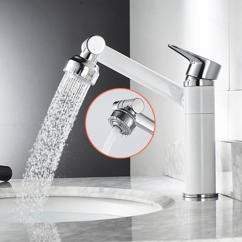 FLEXISPOUT – Flexible 360° Basin Tap with Spray Function