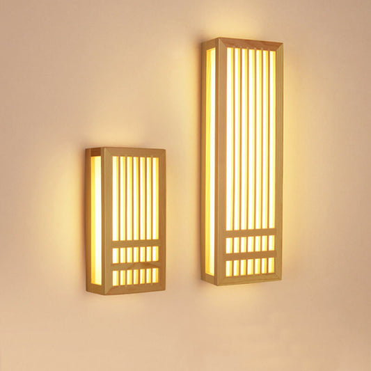 ShizuLight | Japanese Wooden LED Wall Lamp – Minimalist Zen-Inspired Lighting