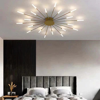 Modern Firework-Style Ceiling Light – Decorative LED Lighting for Living Room, Bedroom & Dining