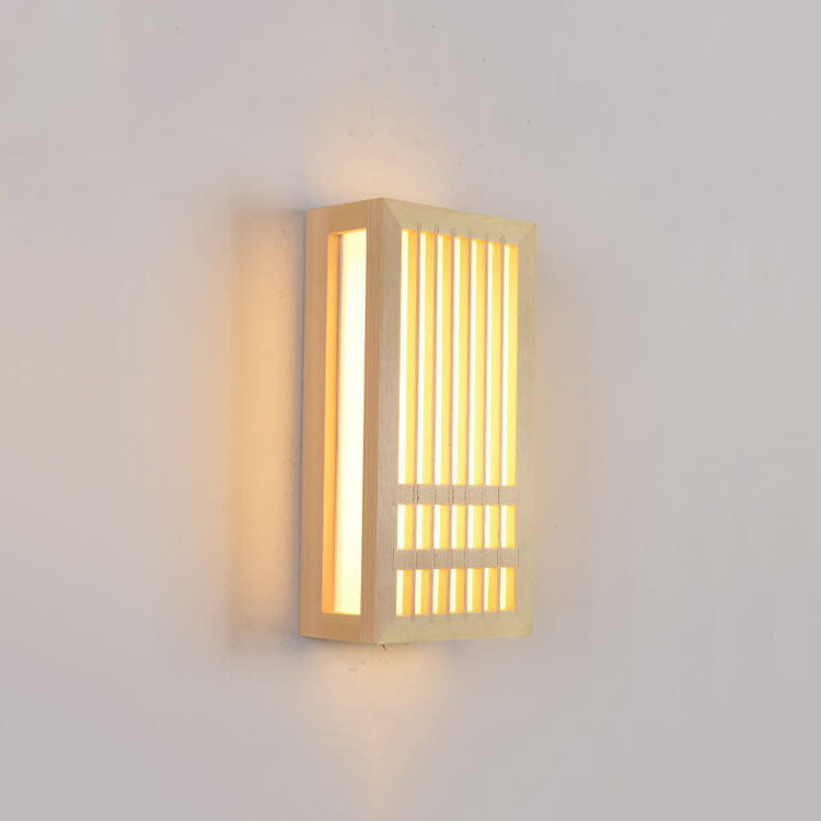 ShizuLight | Japanese Wooden LED Wall Lamp – Minimalist Zen-Inspired Lighting