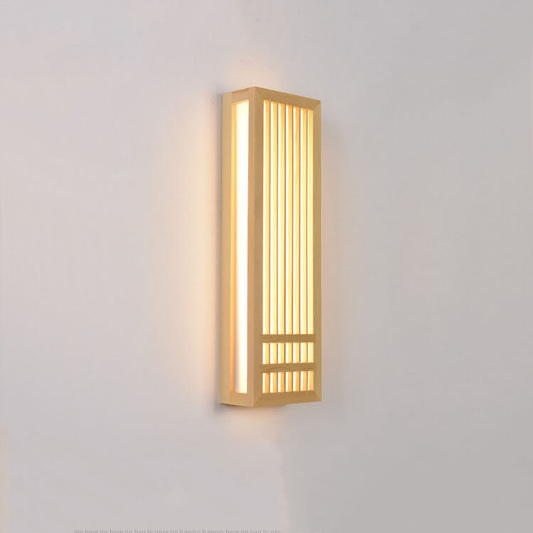 ShizuLight | Japanese Wooden LED Wall Lamp – Minimalist Zen-Inspired Lighting