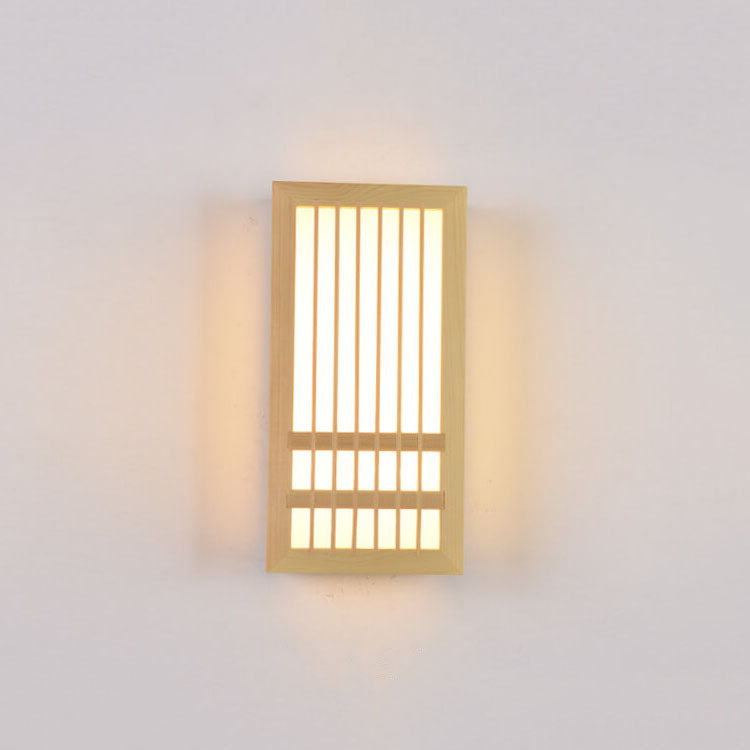 ShizuLight | Japanese Wooden LED Wall Lamp – Minimalist Zen-Inspired Lighting