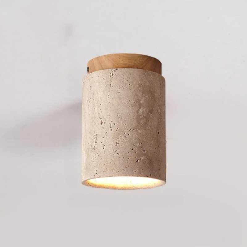 ÉclatPierre – Elegant Travertine Recessed LED Light