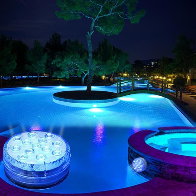Remote Control Waterproof LED Pool Light – Magnetic & Suction Submersible RGB Lamp