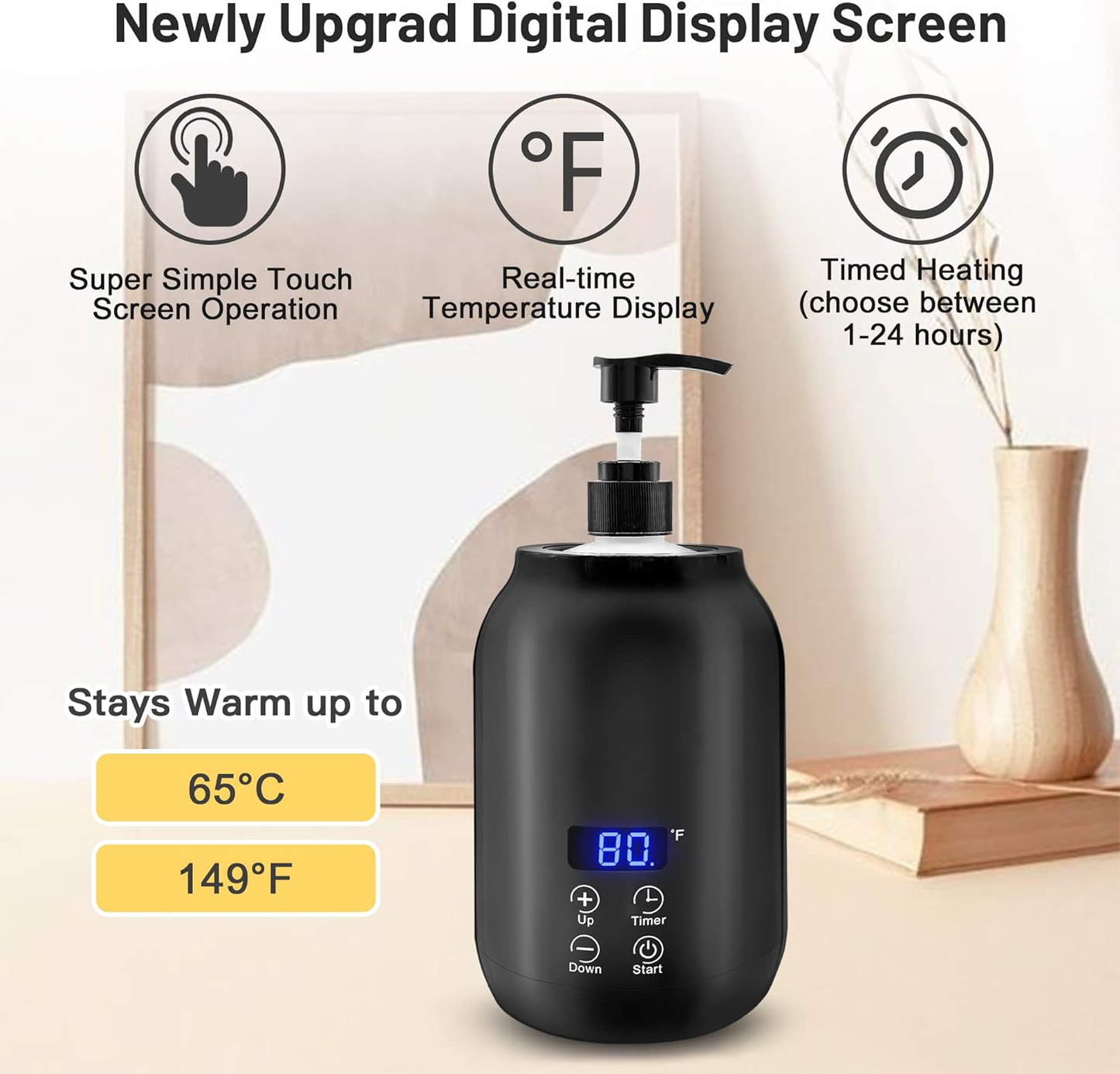 Professional Portable Electric Massage Oil Warmer – Fast Heating & Digital Control