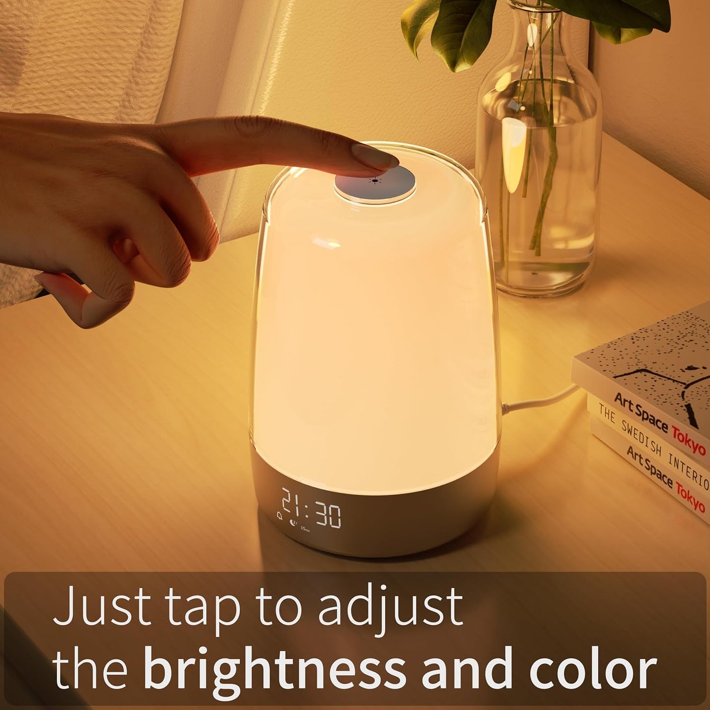 Aurora Wake-Up Light with Natural Sounds – Gentle Sunrise Alarm Clock for a Refreshing Start