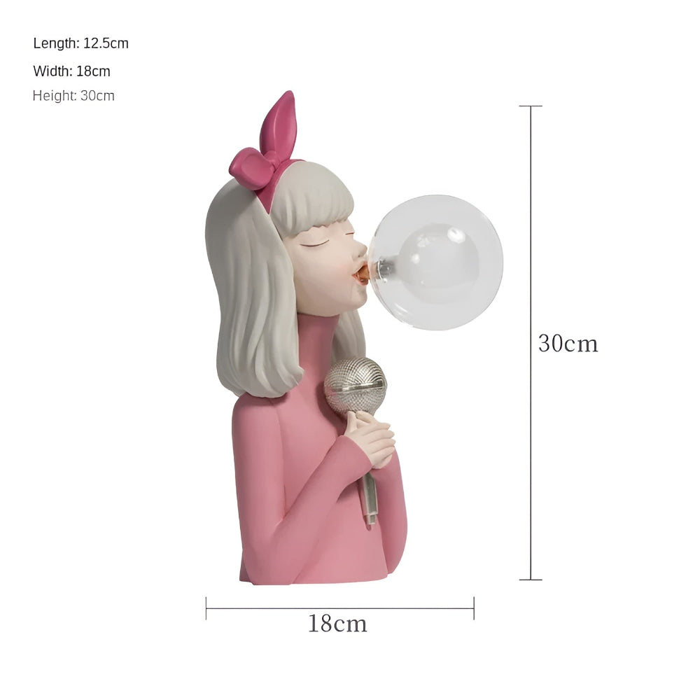 BubbleFairies Table Lamp – Enchanting Quartet Cartoon Girl Figurine Light