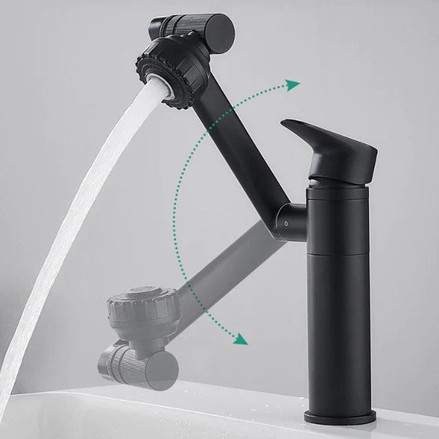FLEXISPOUT – Flexible 360° Basin Tap with Spray Function