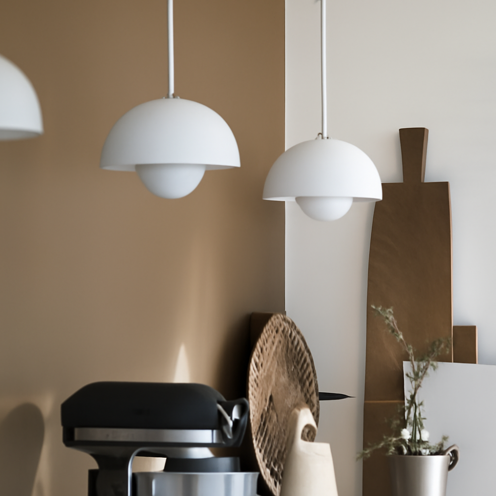 Half-Circle Colourful Chandelier – Modern Scandinavian Ceiling Light for Dining, Living & Office