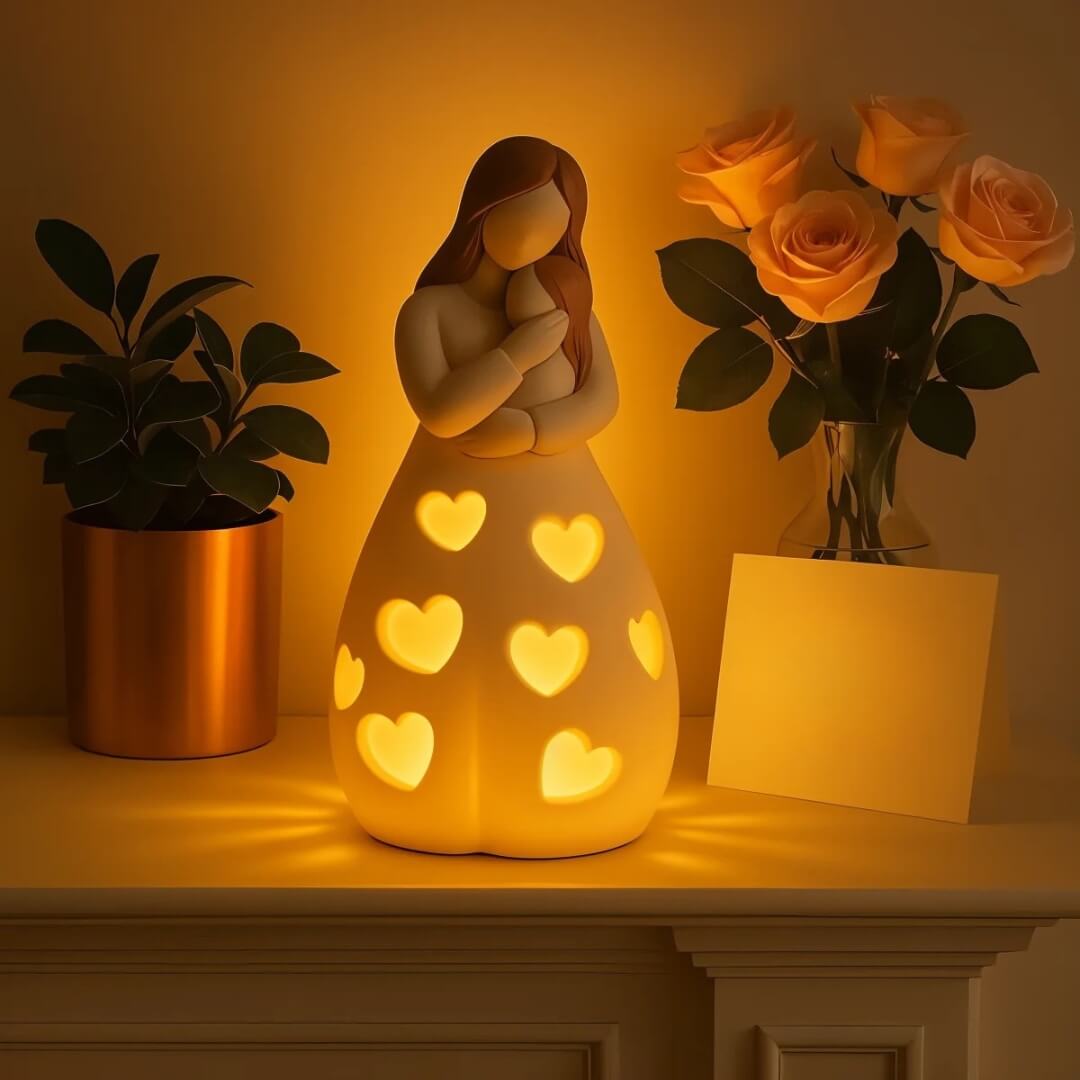 Heart of Mum Ambient Lamp – Warm LED Light for Home & Gift Decor