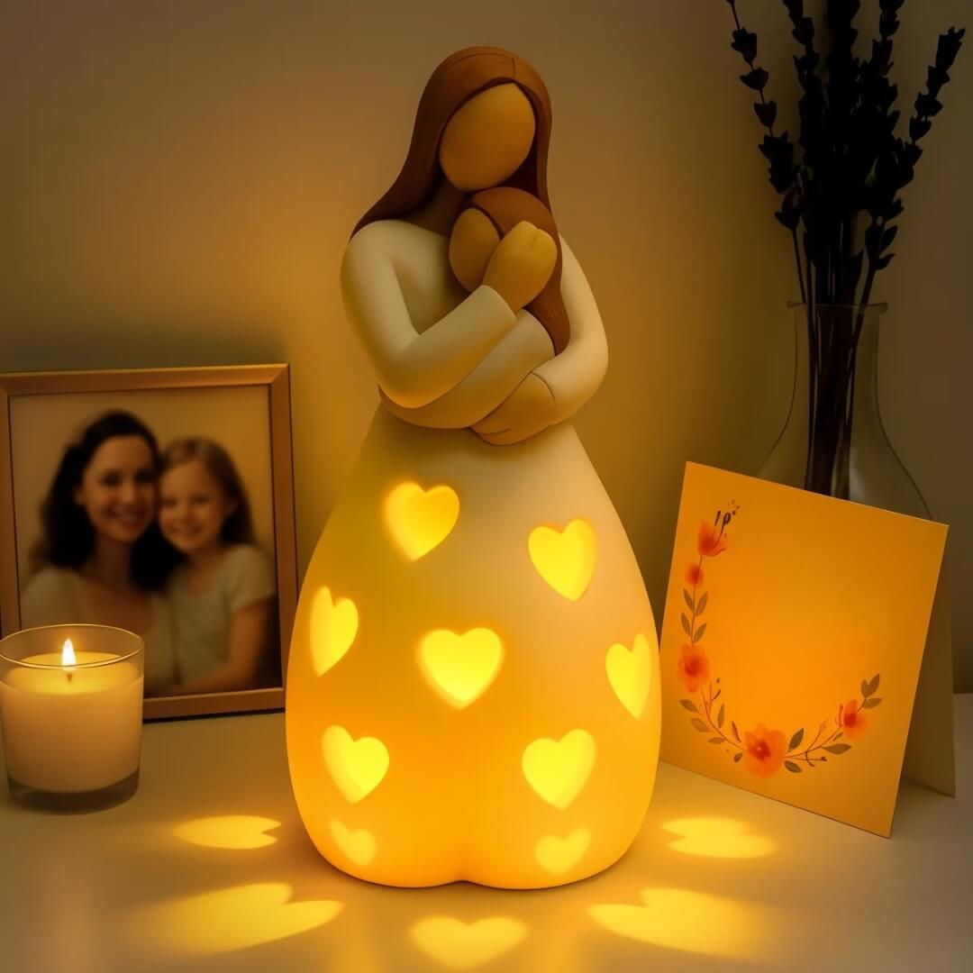 Heart of Mum Ambient Lamp – Warm LED Light for Home & Gift Decor