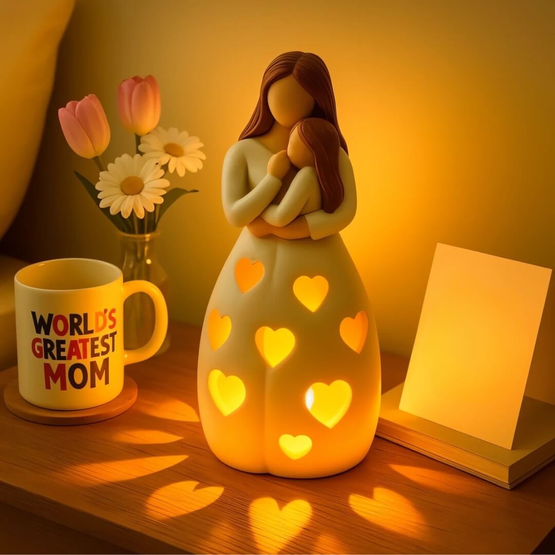 Heart of Mum Ambient Lamp – Warm LED Light for Home & Gift Decor
