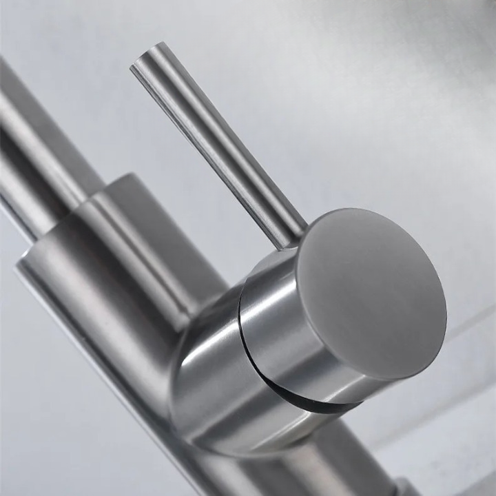 TouchTech Pull-Out Kitchen Tap – Sensor Touchless Mixer Tap with Flexible Spout | Modern Brass Faucet