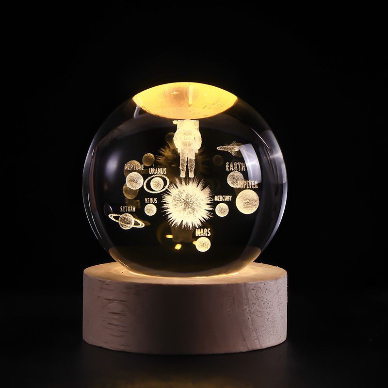 SolarSphere – Crystal Solar System with LED Lighting | Educational & Decorative Gift