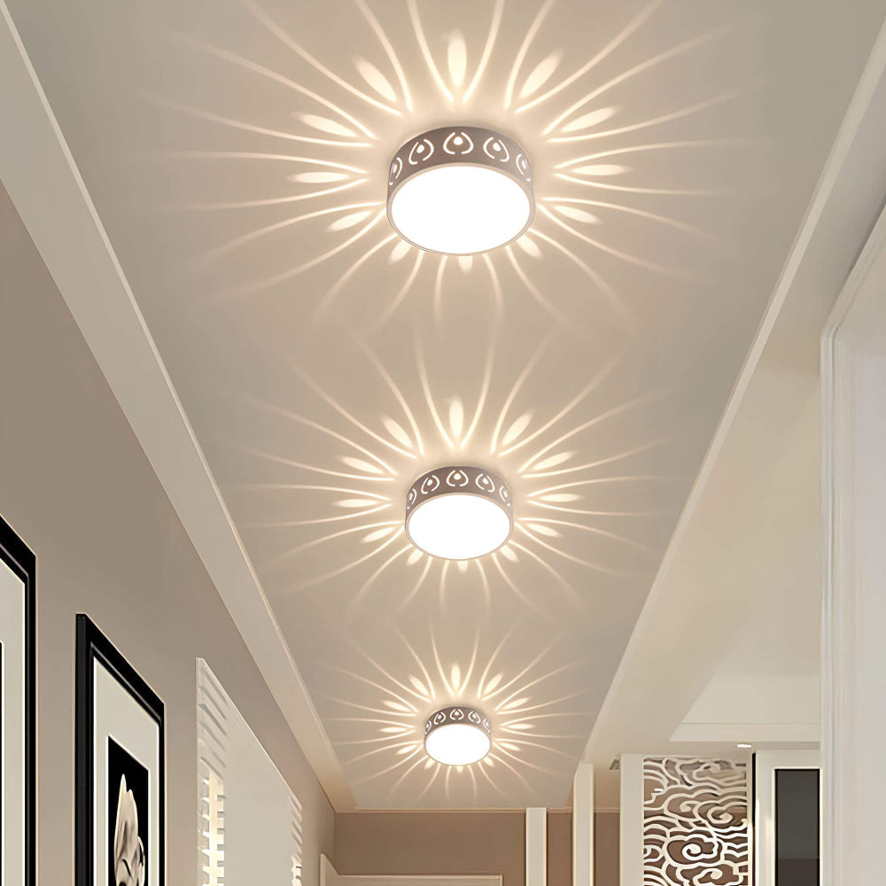 LumiForm – Minimalist LED Ceiling Light with Soft Warm Glow