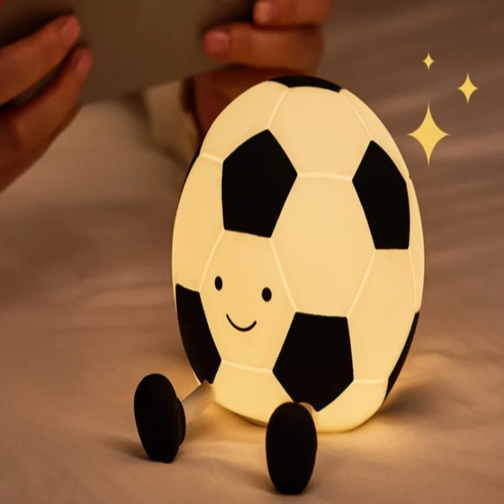LumoKick – Rechargeable Silicone Football Night Light with 3 Brightness Levels
