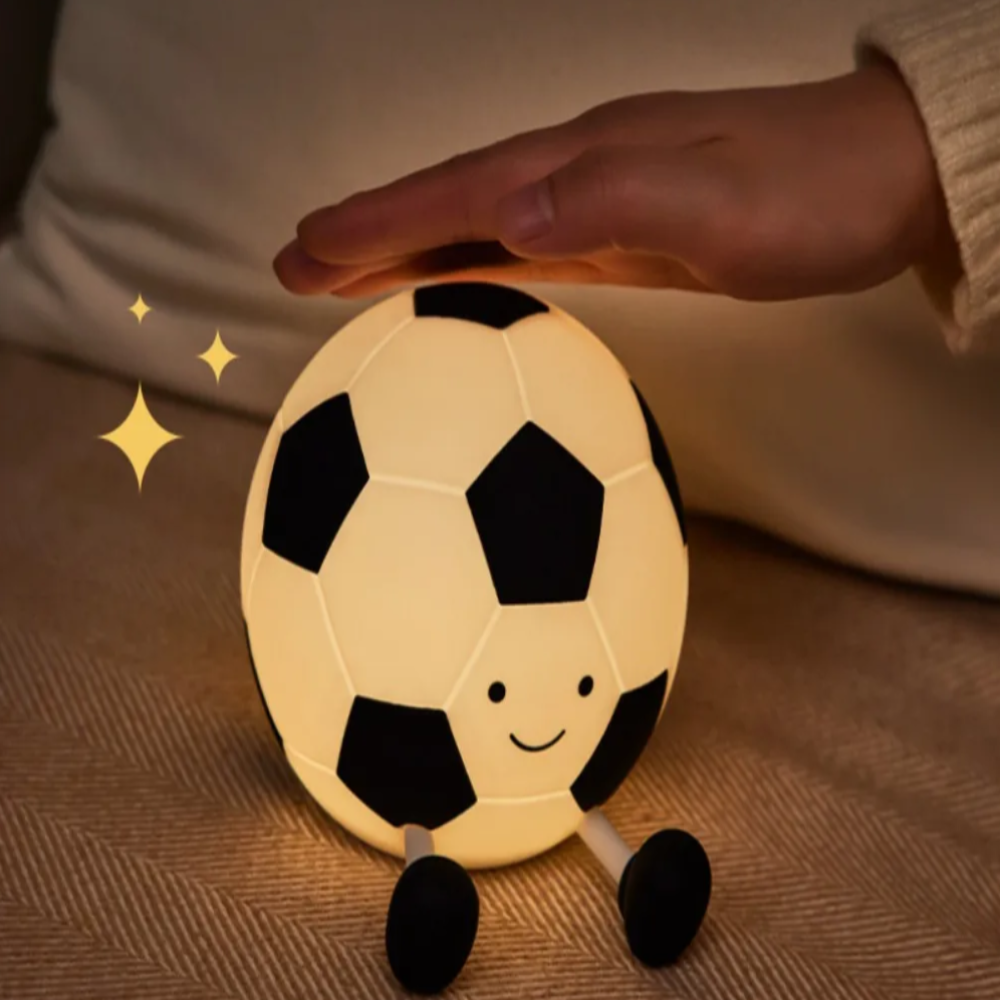LumoKick – Rechargeable Silicone Football Night Light with 3 Brightness Levels