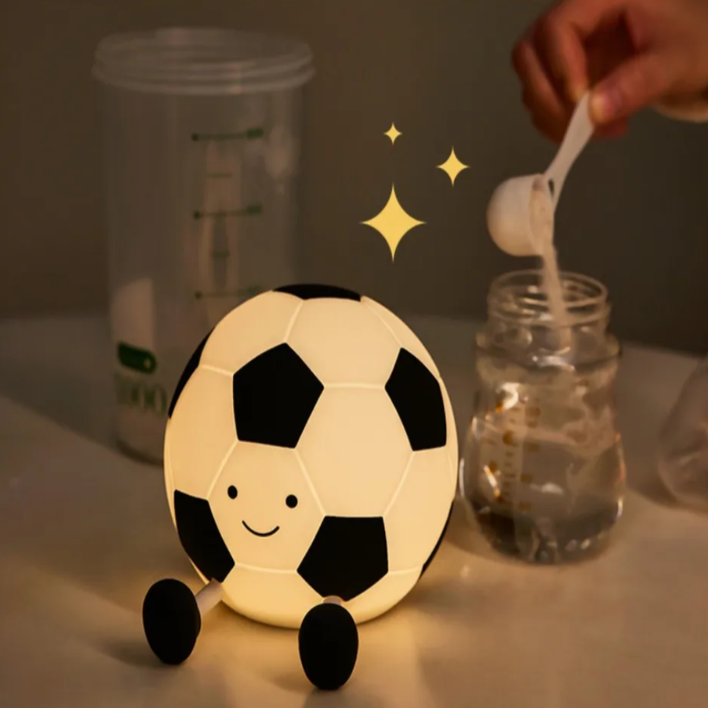 LumoKick – Rechargeable Silicone Football Night Light with 3 Brightness Levels