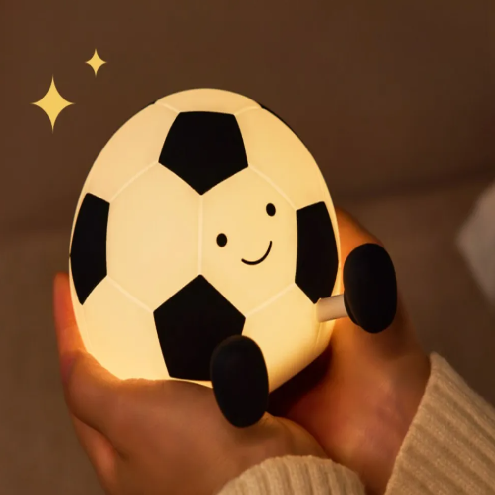 LumoKick – Rechargeable Silicone Football Night Light with 3 Brightness Levels