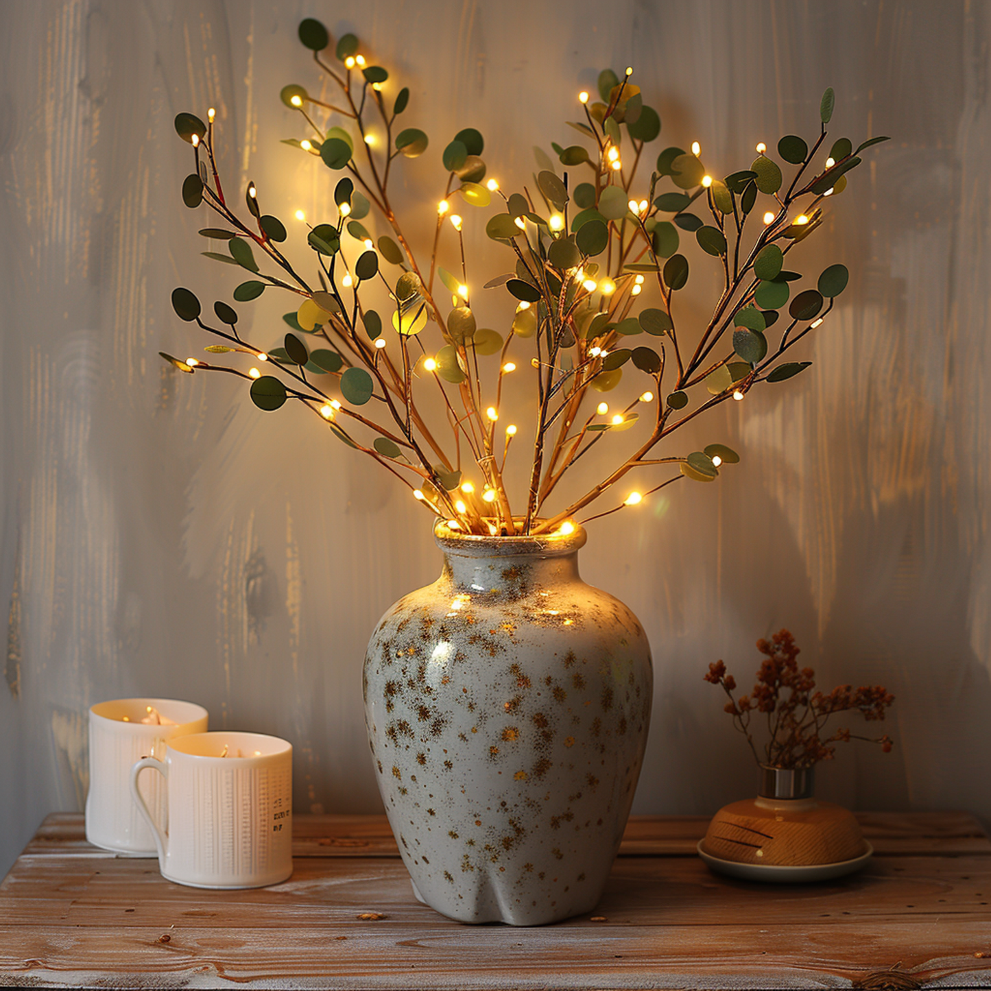LumiVista Magical Olive Branch String Light – 70cm Elegant LED Decoration