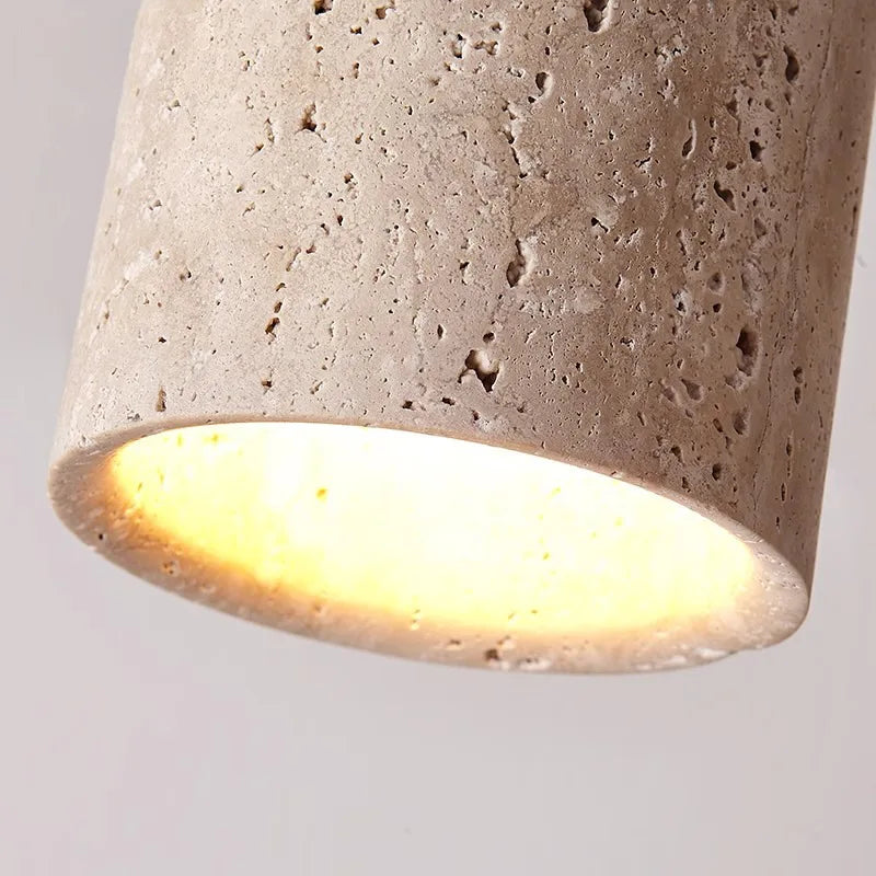 ÉclatPierre – Elegant Travertine Recessed LED Light