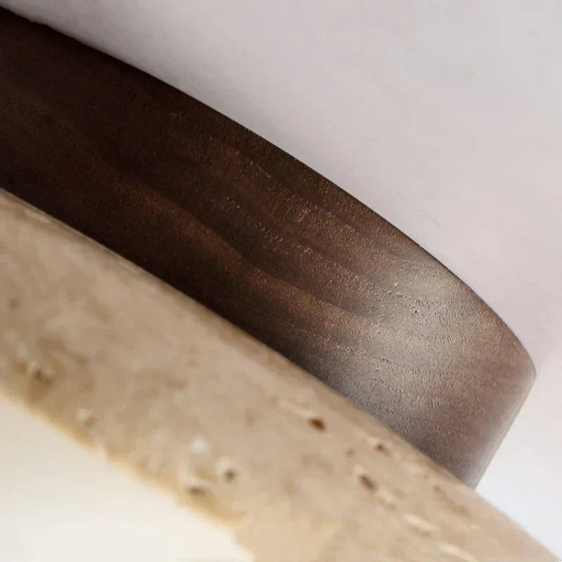 ÉclatPierre – Elegant Travertine Recessed LED Light