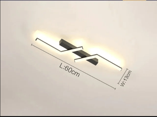 Modern Flush-Mounted LED Line Ceiling Light – Minimalist & Energy Efficient