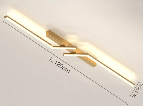Modern Flush-Mounted LED Line Ceiling Light – Minimalist & Energy Efficient