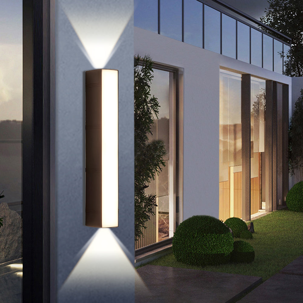 Ultra-Bright Outdoor LED Wall Light – Modern Waterproof Up & Down Design for Garden, Patio & Entryways