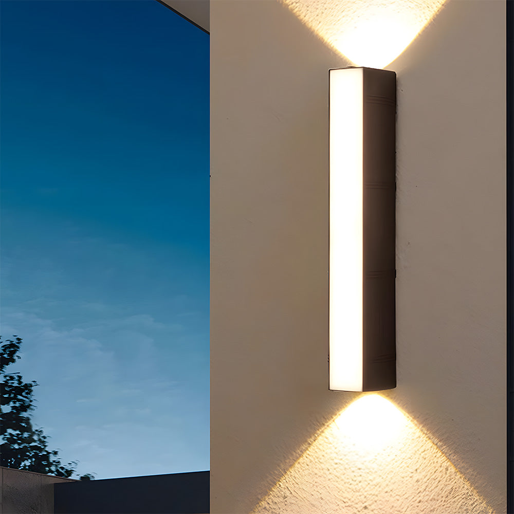 Ultra-Bright Outdoor LED Wall Light – Modern Waterproof Up & Down Design for Garden, Patio & Entryways