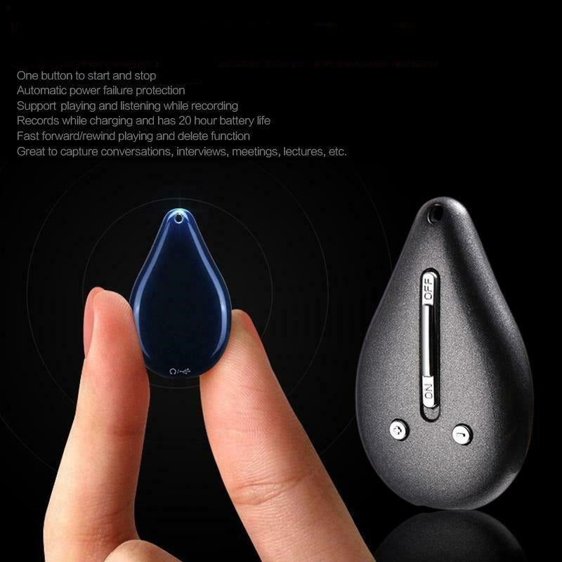Keychain Voice Recorder – 100-Hour Memory, Portable & Discreet