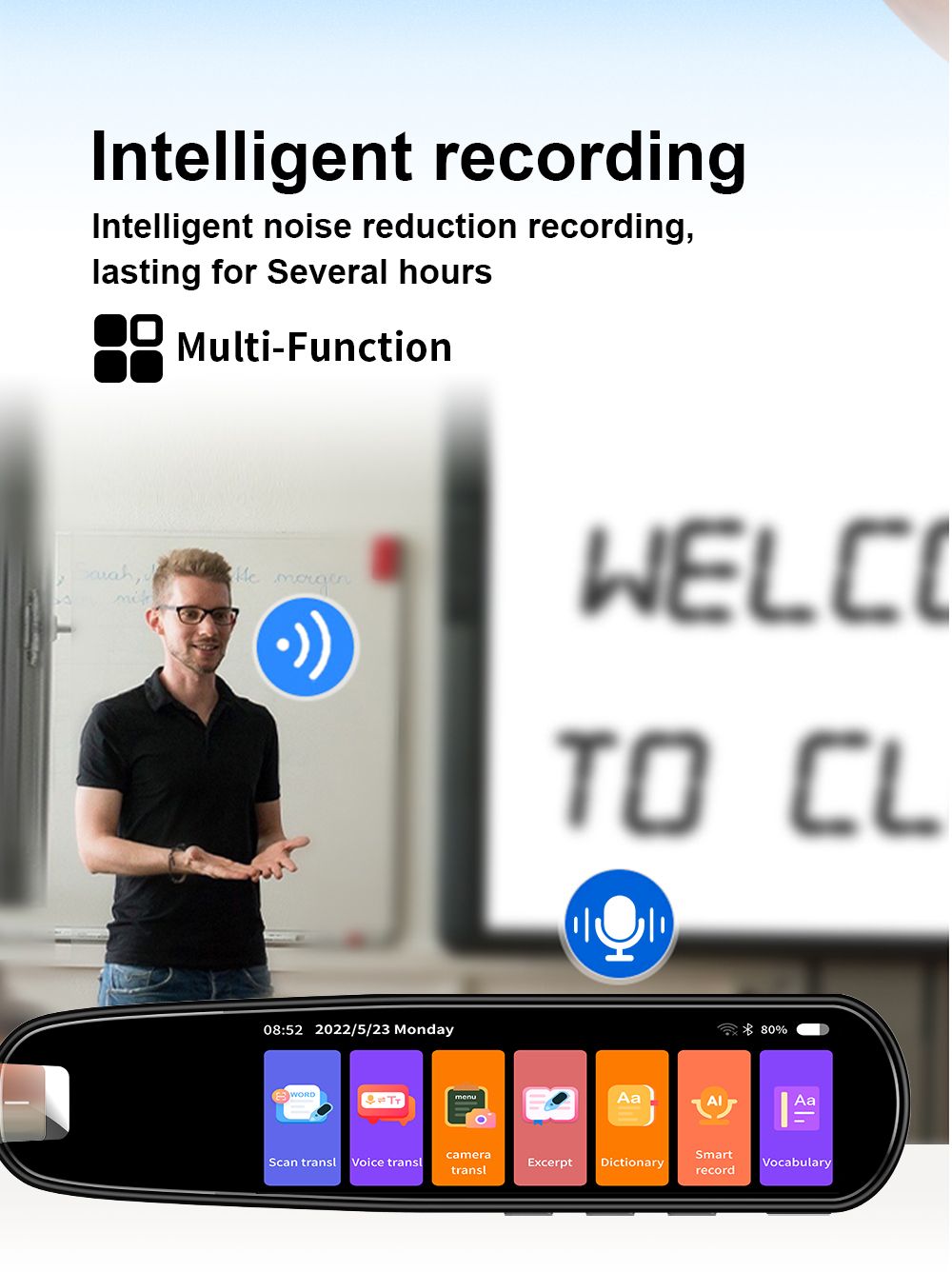 Precision 112-Language Translation & Reading Pen – Instant Text & Speech Translator