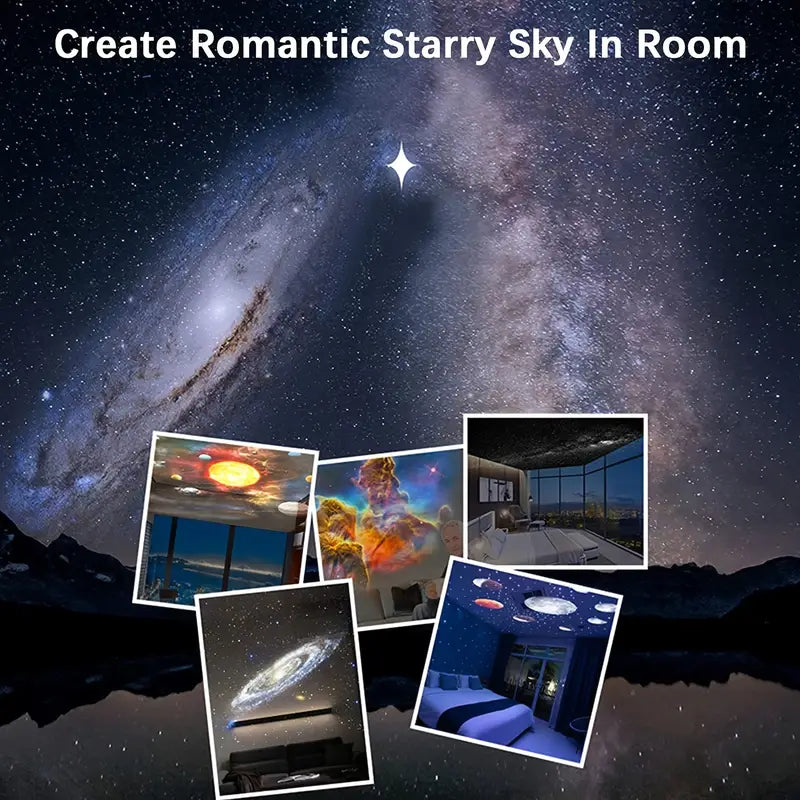 Celestial Dreams: 360° Planetarium Galaxy Projector -  Full-room Coverage