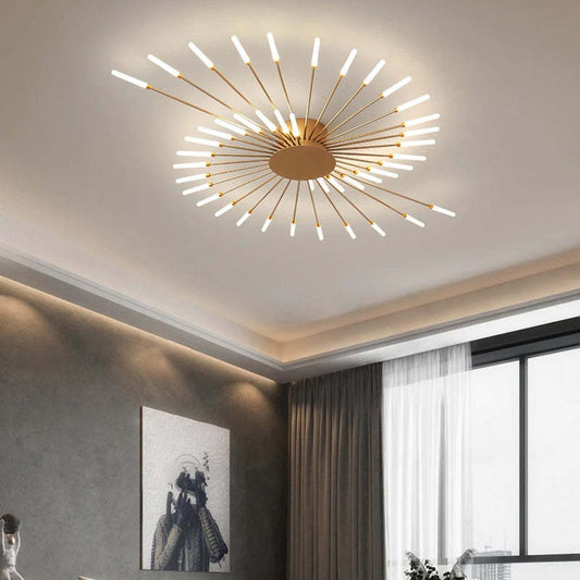 Modern Firework-Style Ceiling Light – Decorative LED Lighting for Living Room, Bedroom & Dining