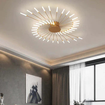 Modern Firework-Style Ceiling Light – Decorative LED Lighting for Living Room, Bedroom & Dining