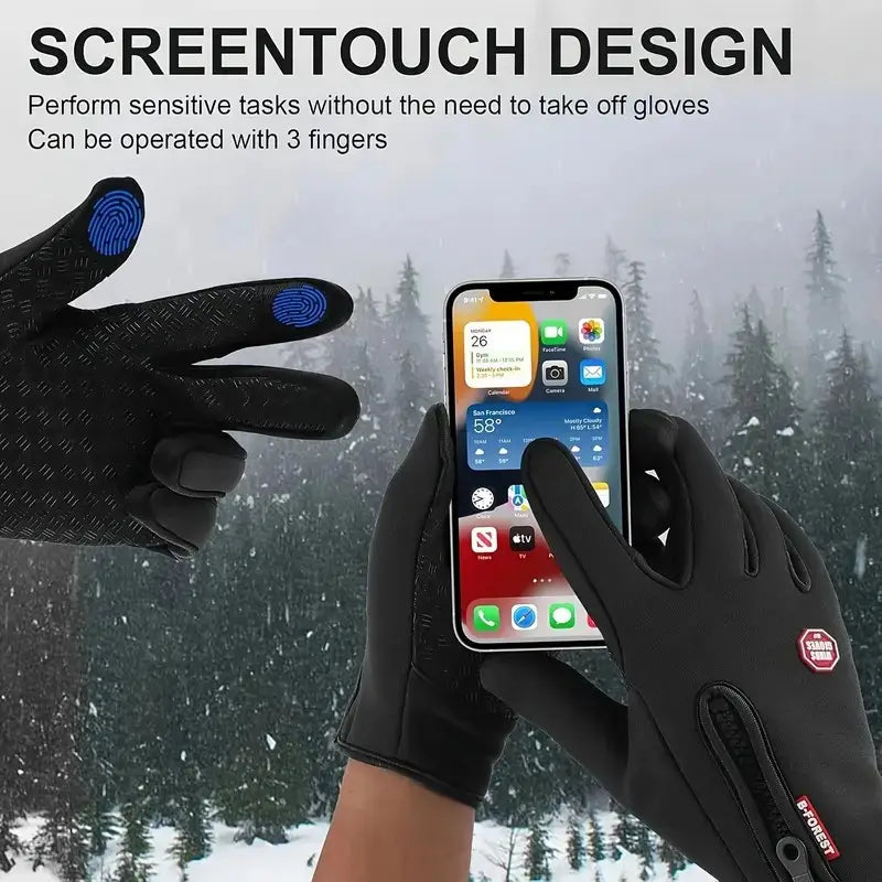 Heat Retaining Thermal Warming Gloves for Cycling, Skiing & Outdoor Sports