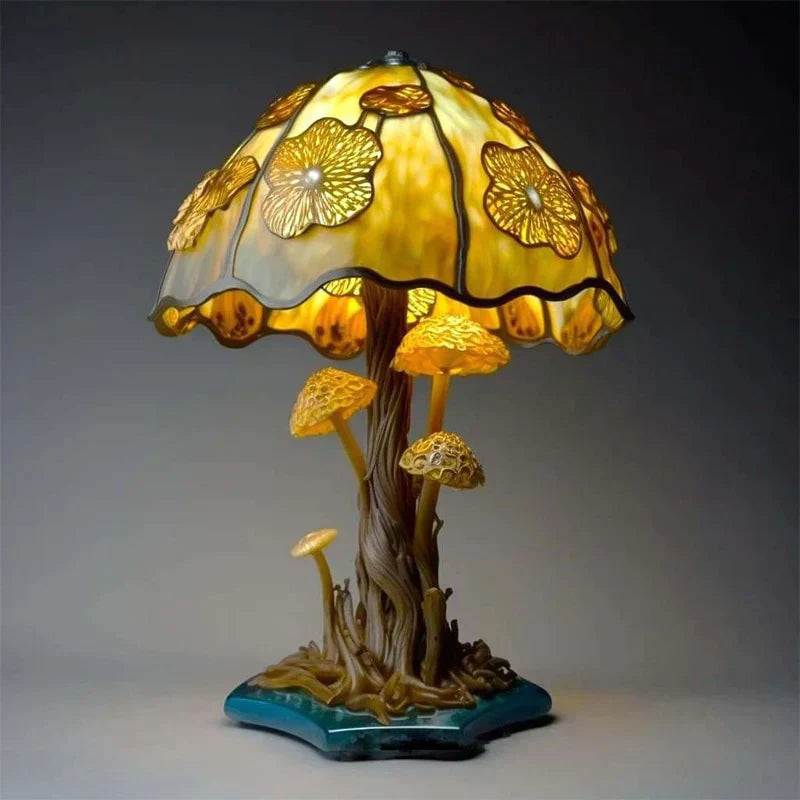 Stained Glass Art Table Lamp – Elegant Decorative Lighting
