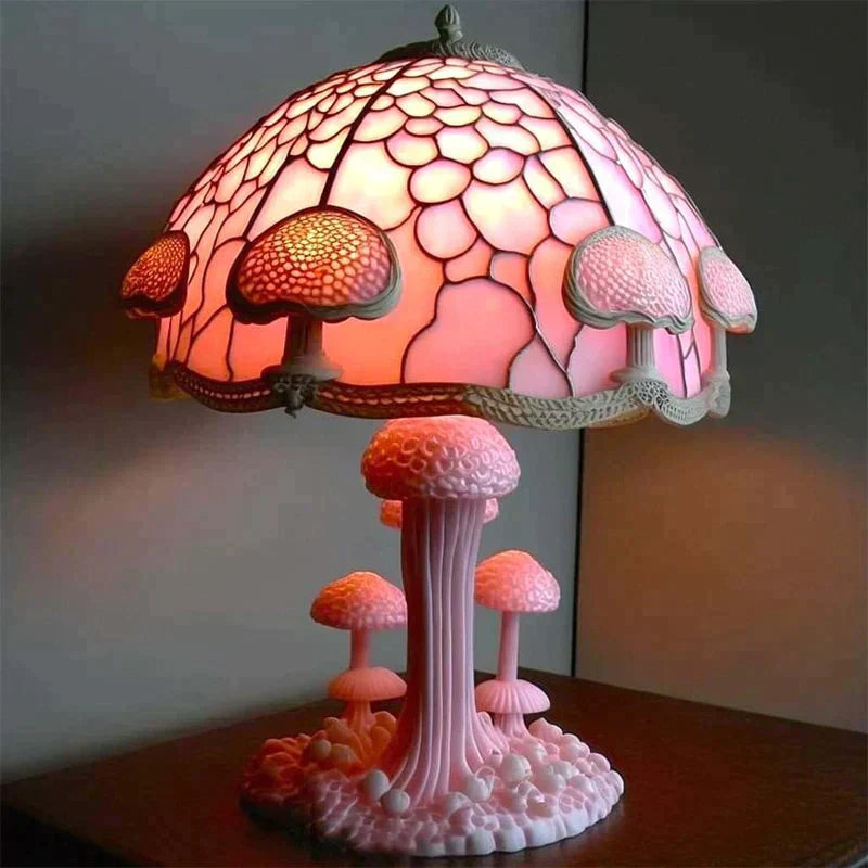 Stained Glass Art Table Lamp – Elegant Decorative Lighting
