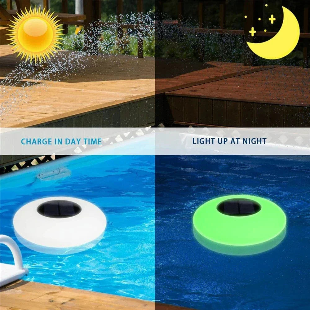 Solar Floating LED Pool Lights – Colour Changing Waterproof Inflatable Garden Lights